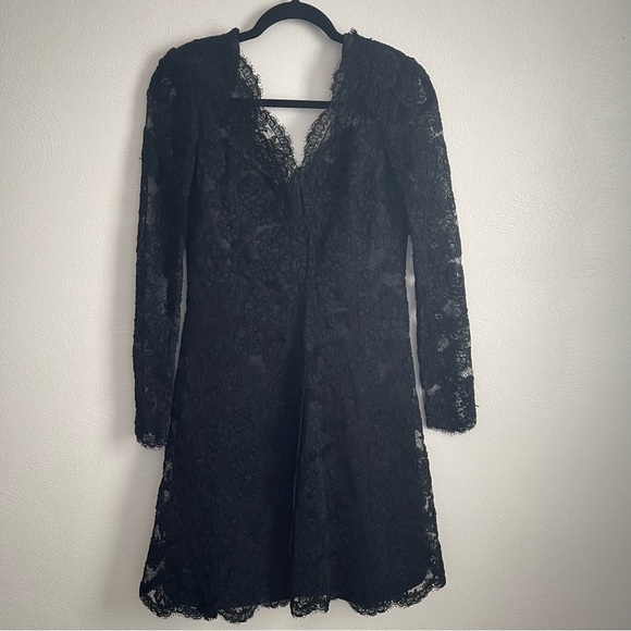 Rickie Freeman Teri Jon vintage double V  Lace Dress steampunk vampire
Goth - Picture 9 of 12